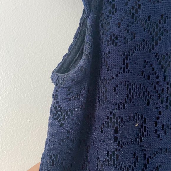 Mismash Midnight Blue Crochet Summer Dress - Picture 7 of 11